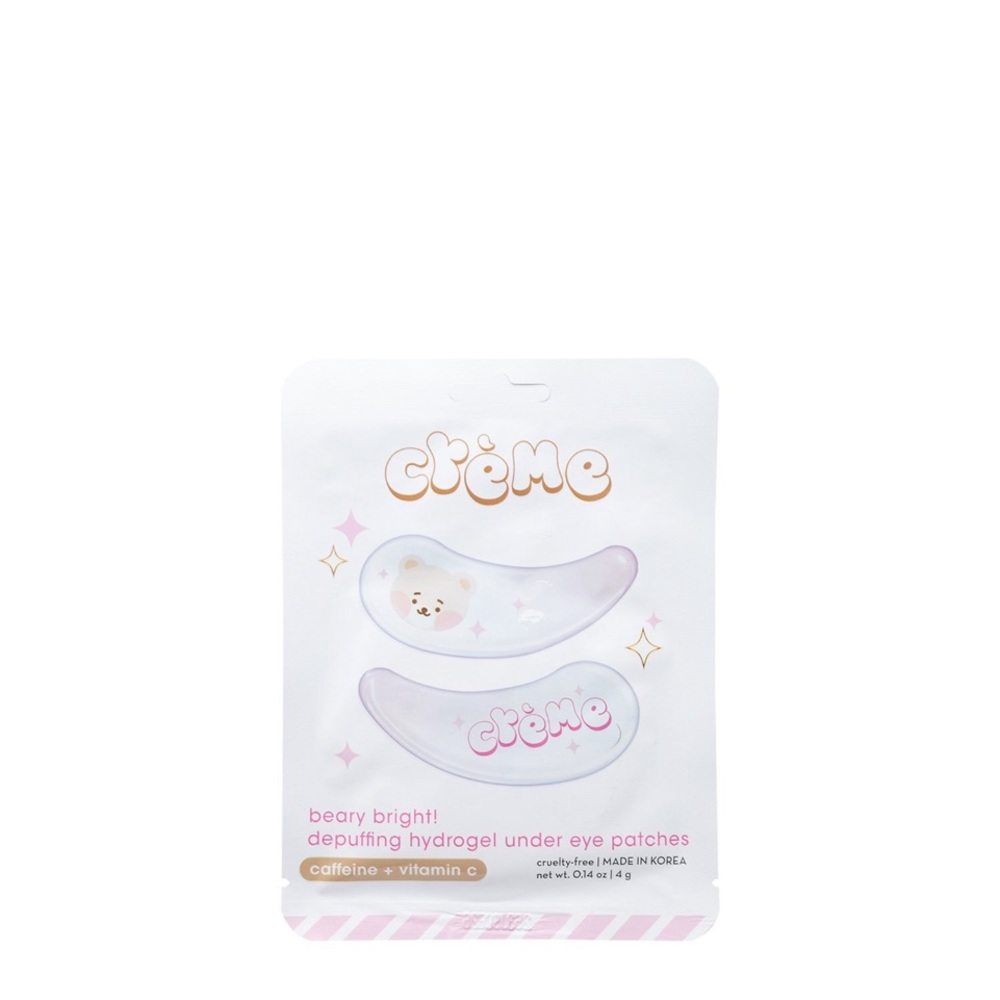 💕NWT Crème Beary Bright Depuffing Hydrogel Under Eye Patch. 3 pack.